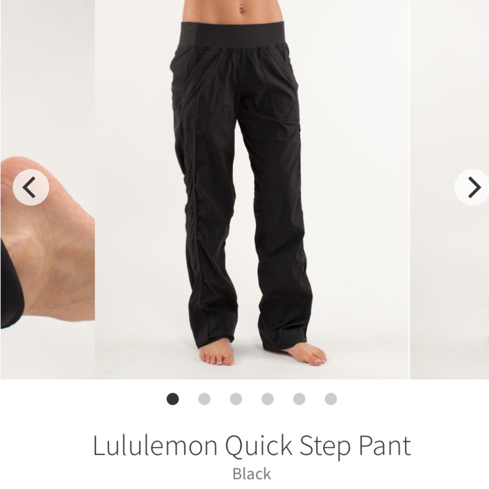 Lululemon Quick Step Pant Black size 6